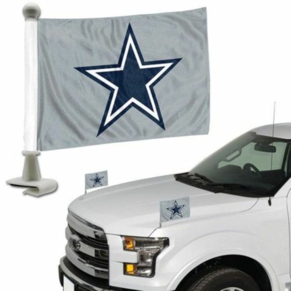 Dallas Cowboys NFL Ambassador Car Flags set of 2